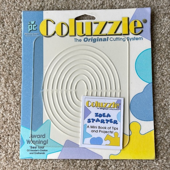PROVO CRAFT Coluzzle The Original Cutting System Oval Tool & Mini Book NIP! - Picture 1 of 2